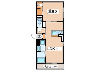 GRAND湘南　A棟の物件間取画像